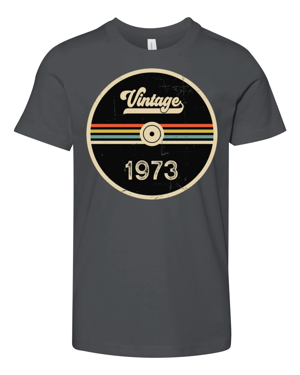 Vintage 1973 - 50th Birthday Classic Born 1973 Youth Unisex Jersey Tee