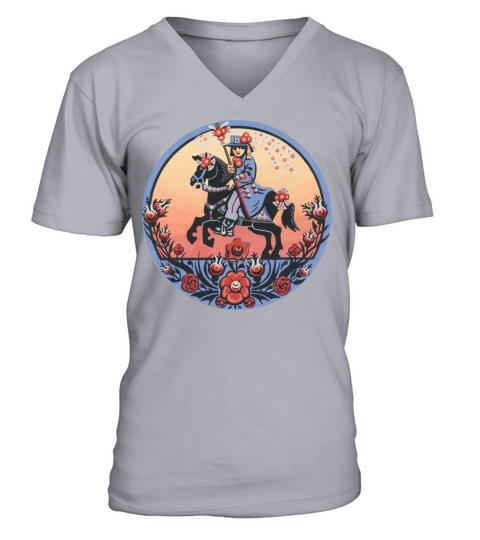 Sorbian wendish folklore - Braschka V-Neck T-shirt