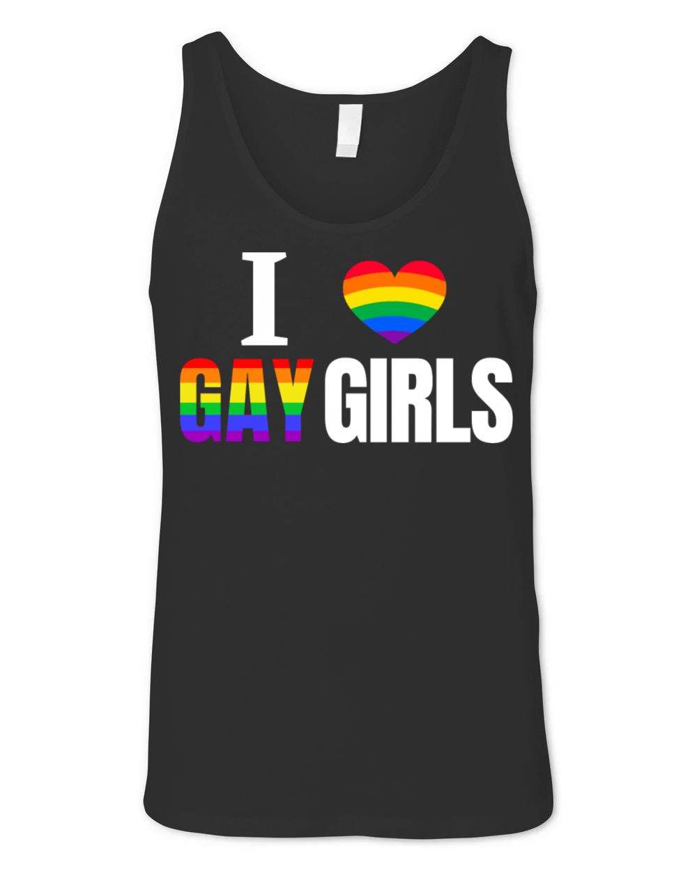 I Love Gay Girls LGBT Gay pride Unisex Jersey Tank