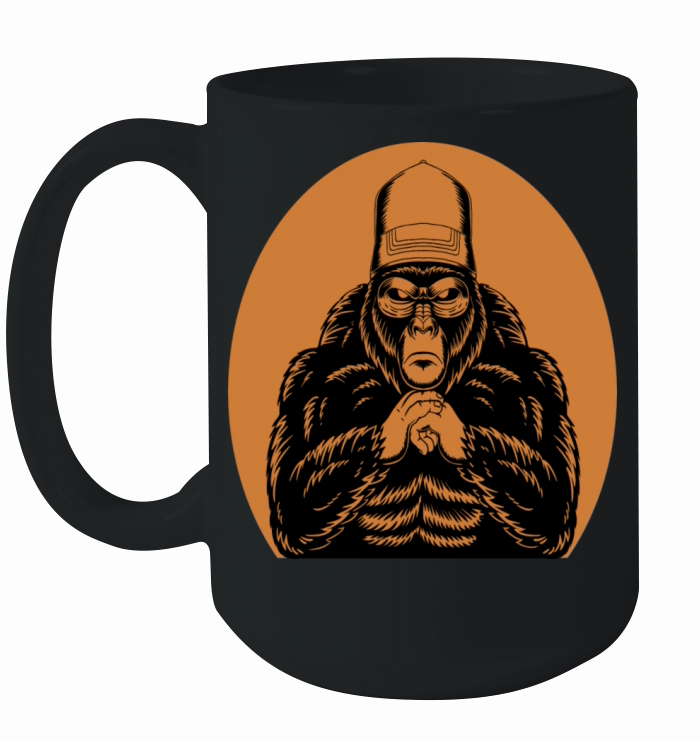cool gorilla retro Ceramic Mug