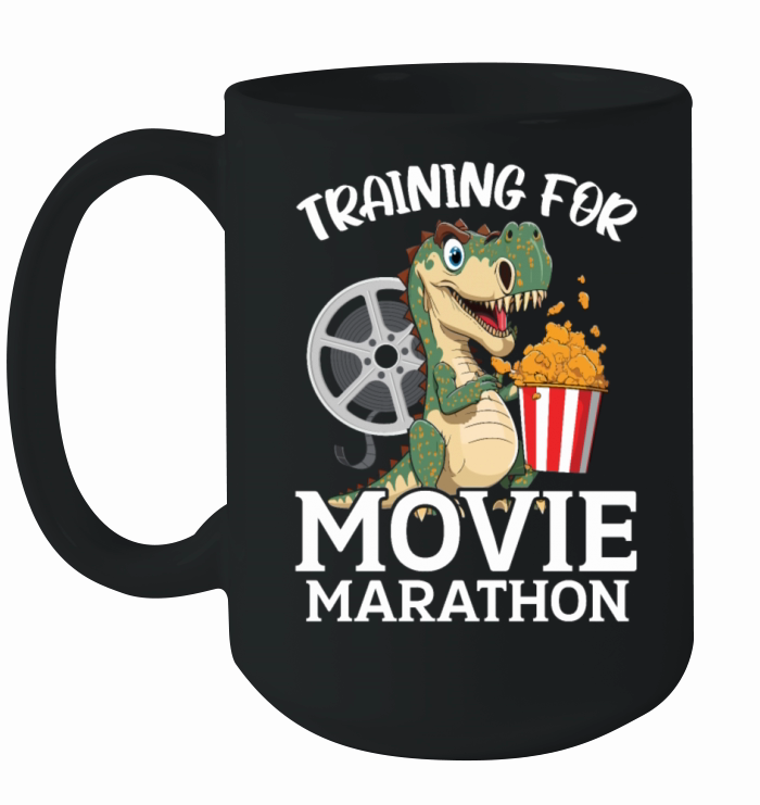 Training For Movie Marathon Movie Lover Cinema Ceramic Mug