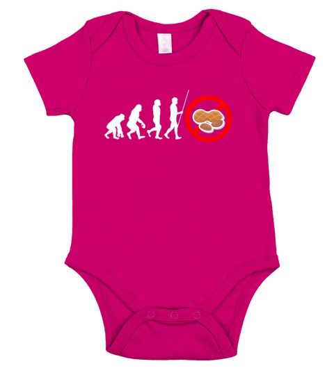 Peanut Allergy Awareness Peanut Allergic Short Sleeve Baby One-Piece