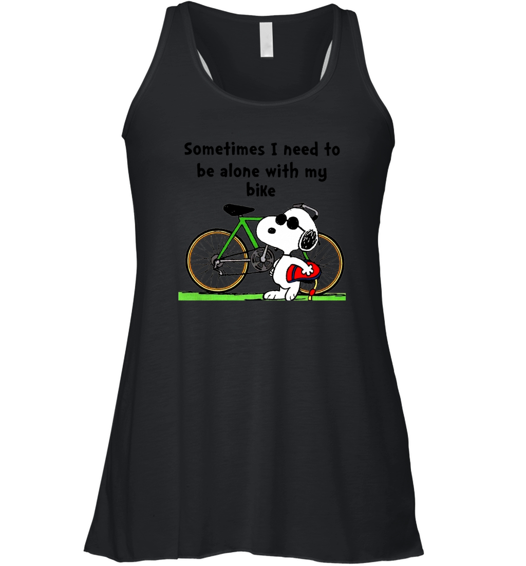 Snoopy Bike ! Women's Flowy Tank Top