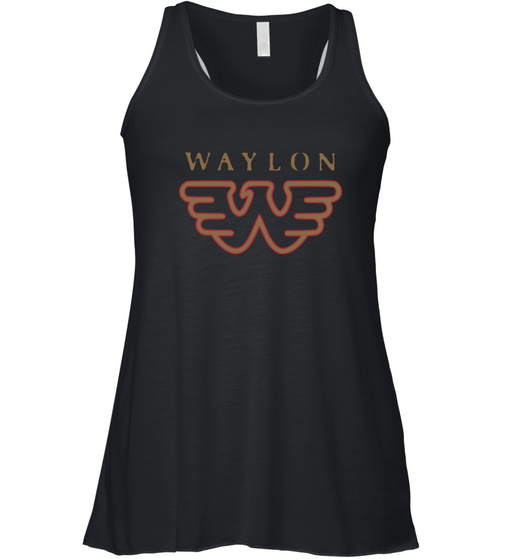 Waylon Jennings Flying W Logo t-shirt Women's Flowy Tank Top