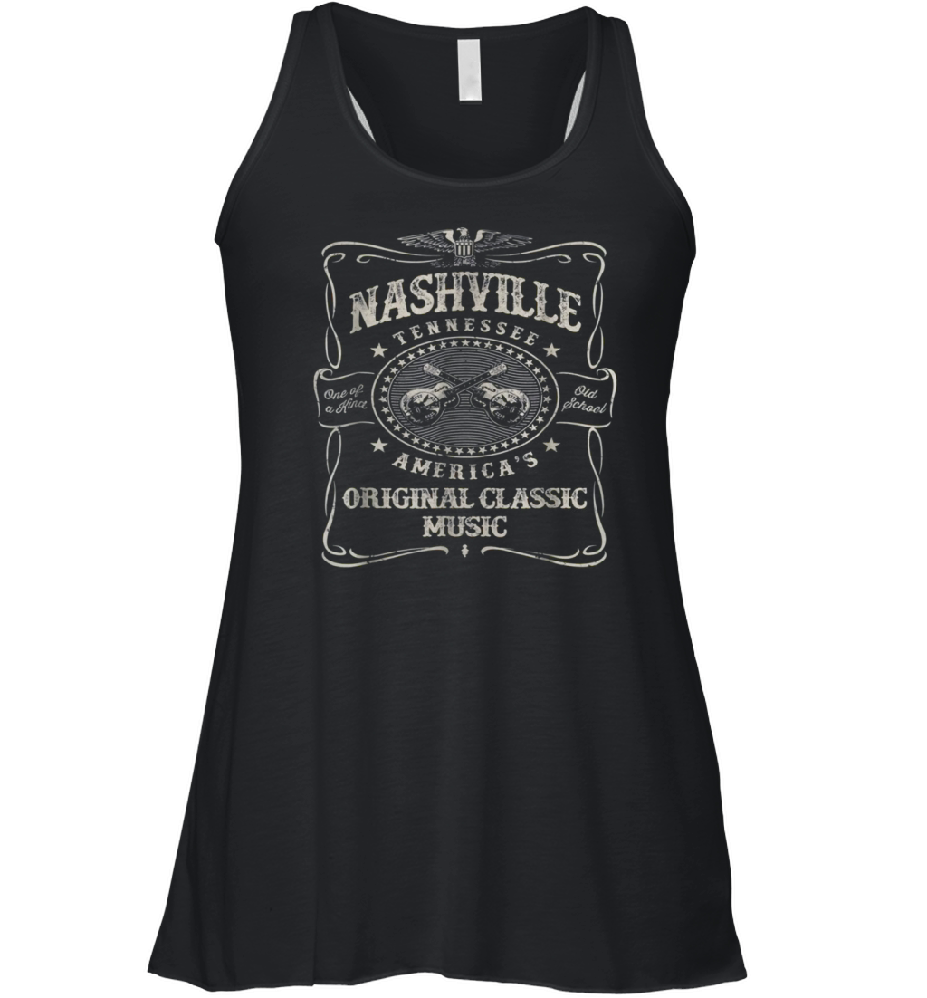 Nashville Music City USA Vintage Women's Flowy Tank Top