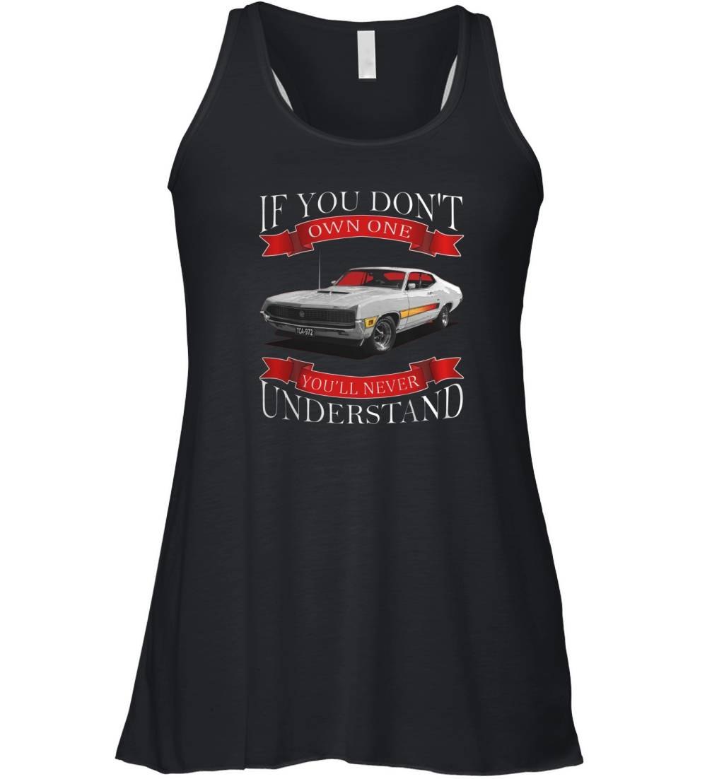 1970 Ford Torino GT Back Side Women's Flowy Tank Top