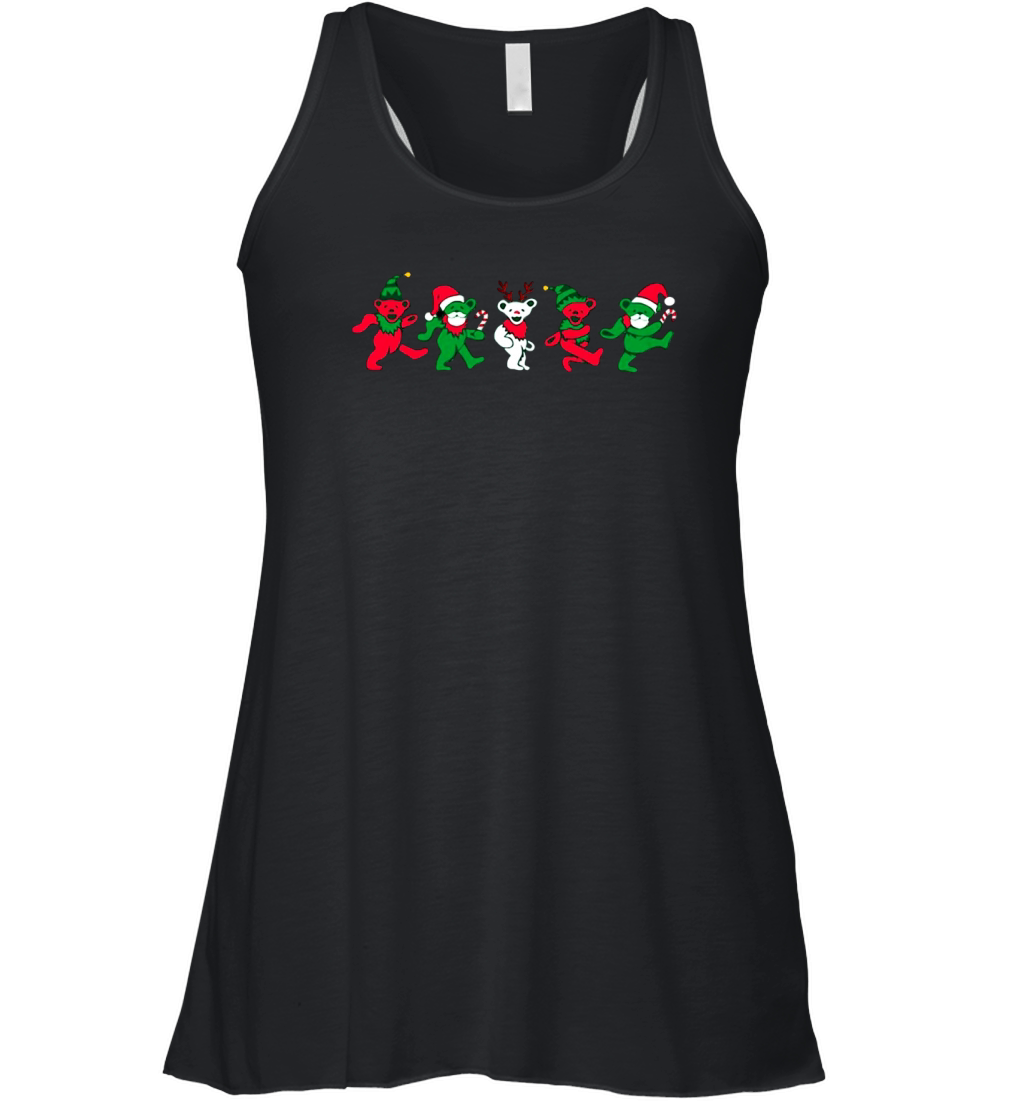 Bears Grateful Dead Christmas shirt Women's Flowy Tank Top