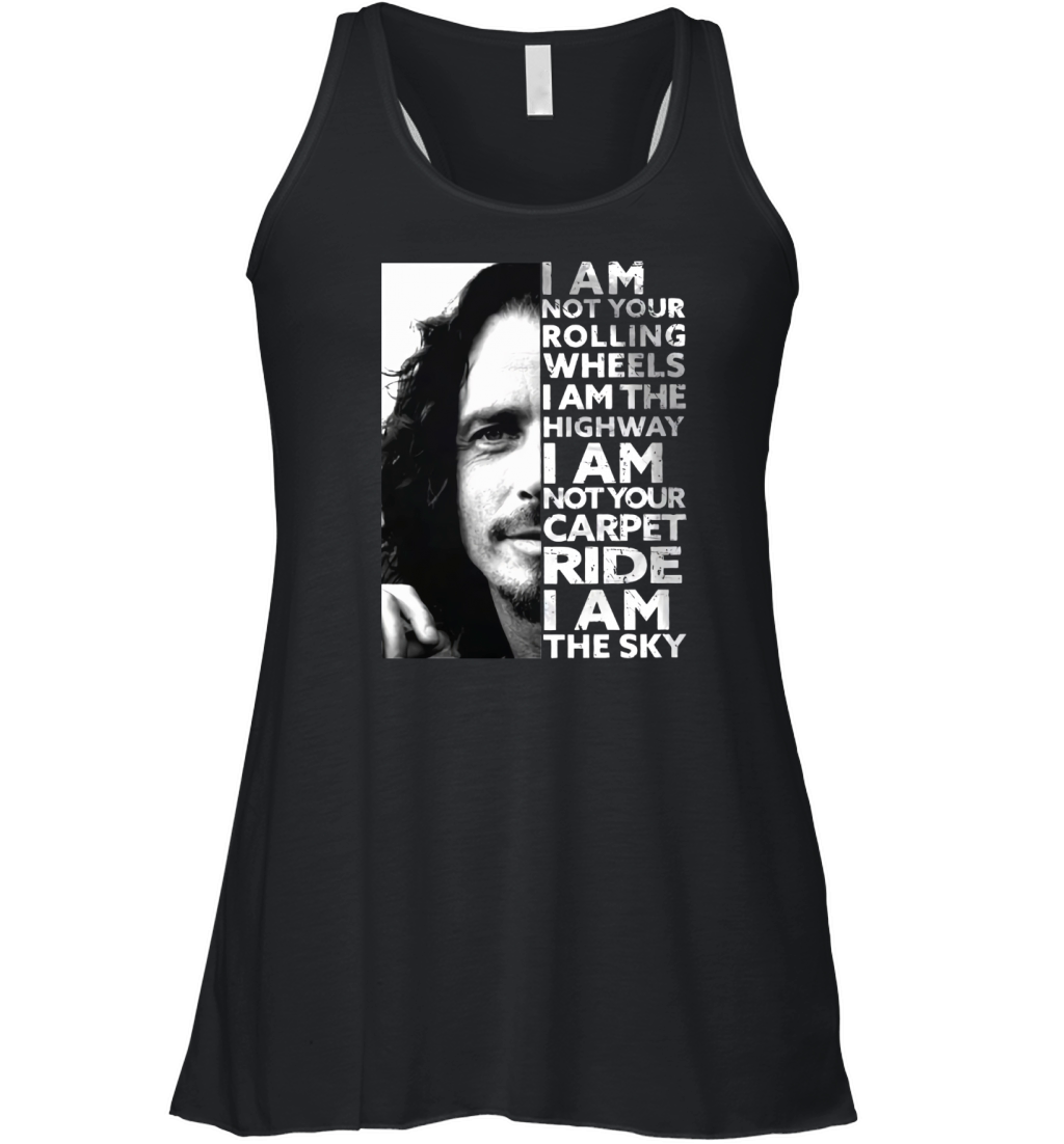 Chris Cornell I am not your rolling wheels I am the highway Women's Flowy Tank Top