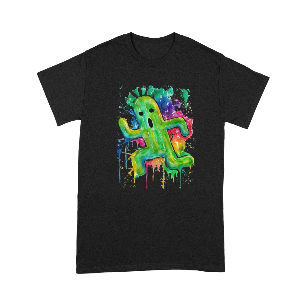 Cute Cactuar Running Watercolor Final fantasy Jonny2may Awesome Premium T-shirt