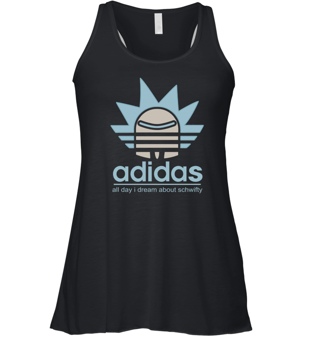rick and morty adidas hoodie Women's Flowy Tank Top