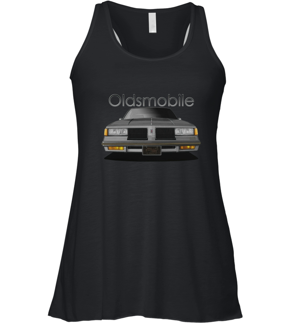 1987 Oldsmobile 442 Front Grey Women's Flowy Tank Top
