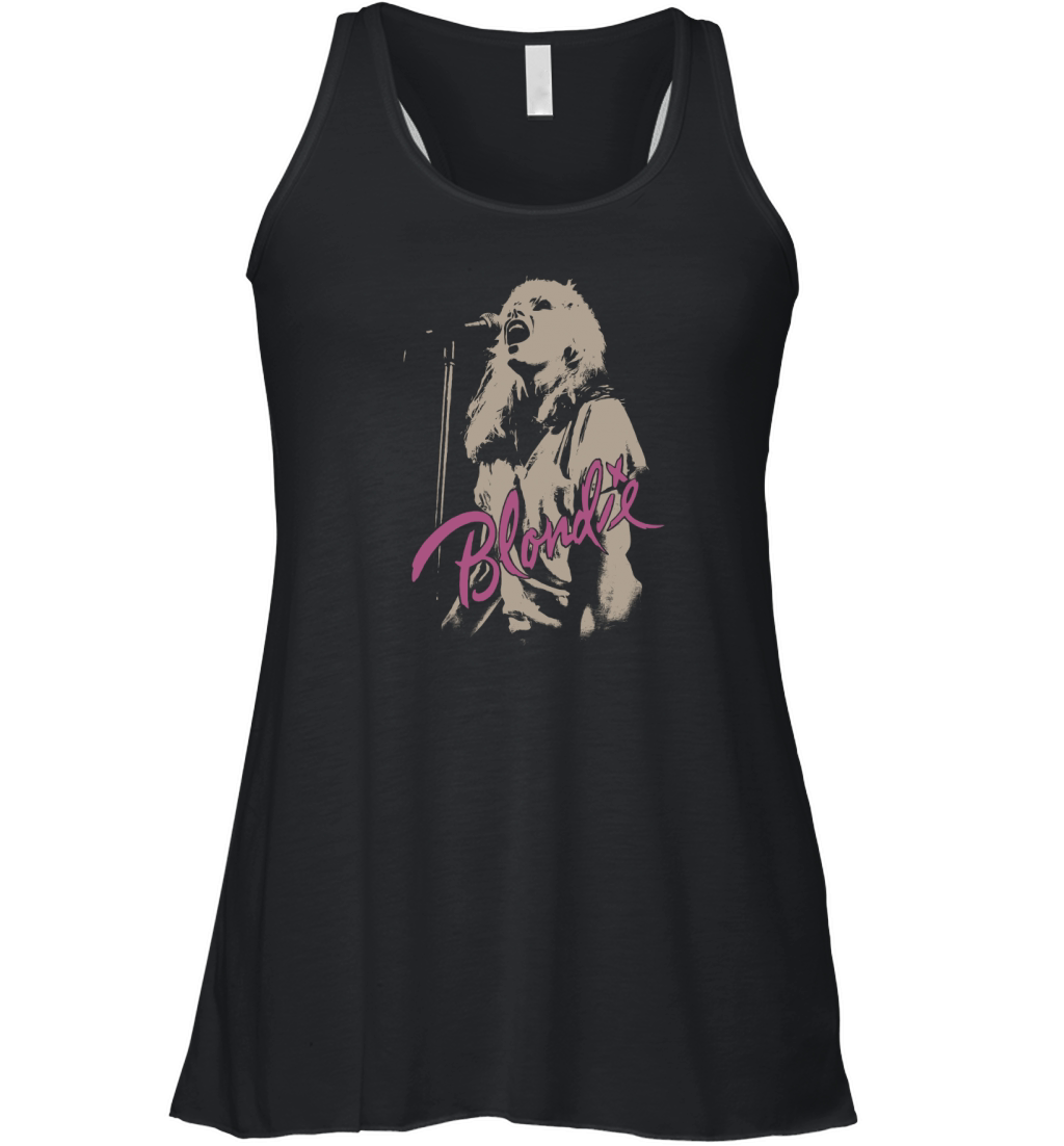 Blondie Rock Band Mic Women's Flowy Tank Top