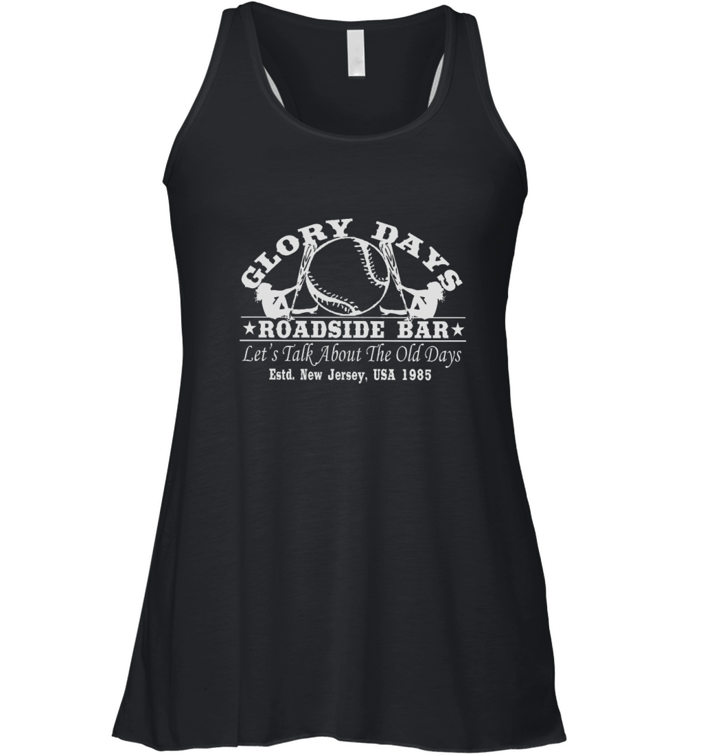 Bruce Springsteen Inspired Glory Days Roadside Bar Women's Flowy Tank Top
