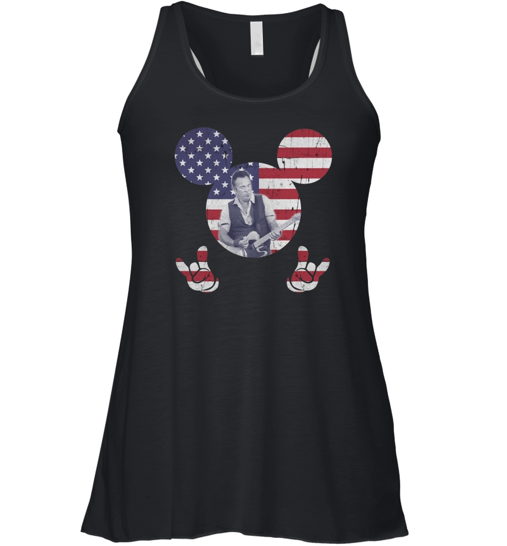 Bruce Springsteen - Ladies V-Neck Women's Flowy Tank Top