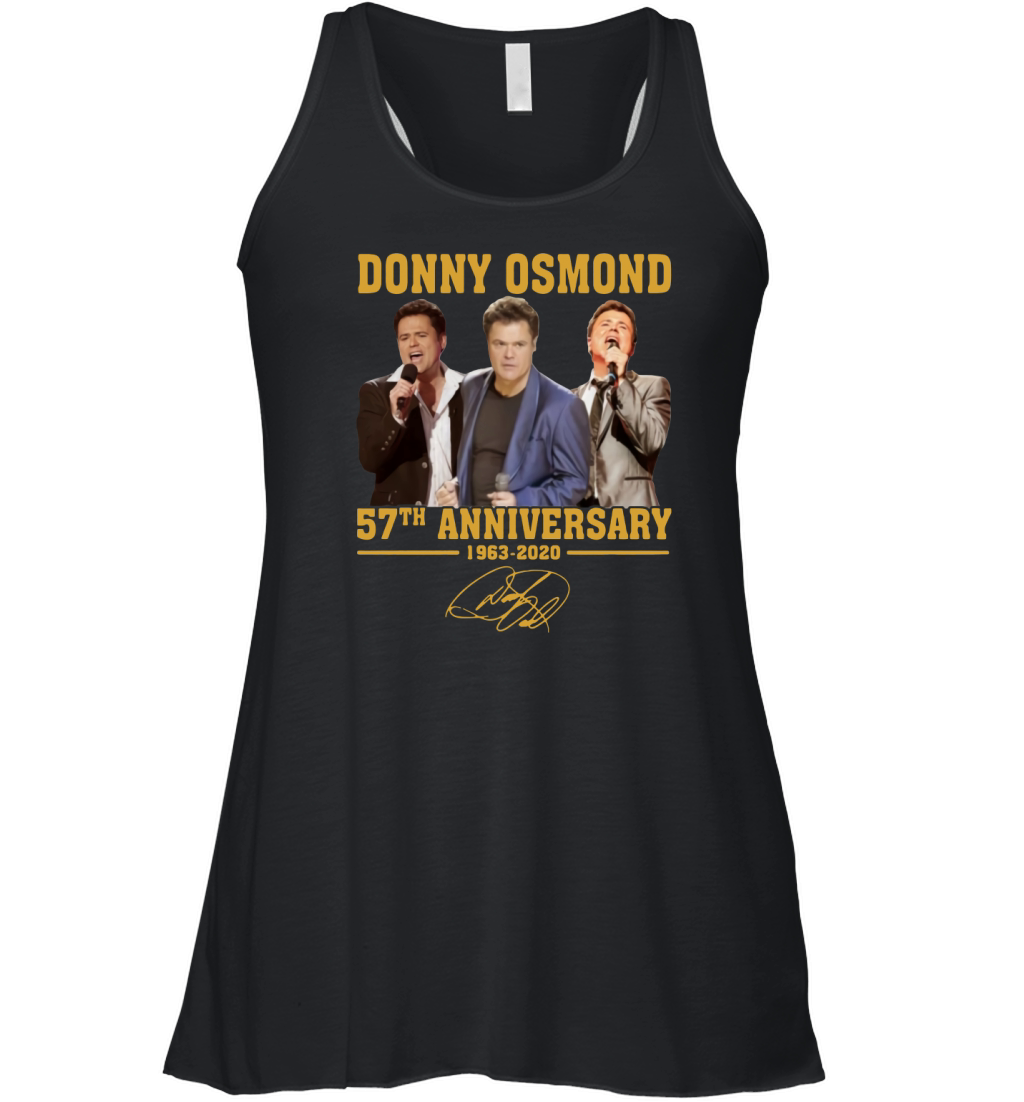Donny Osmond 57th anniversary 1963 2020 signature shirt Women's Flowy Tank Top