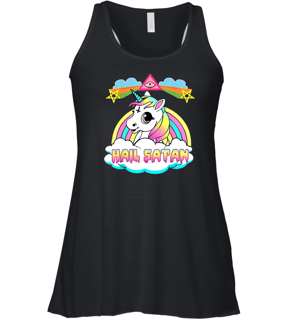 Hail Satan Unicorn Women's Flowy Tank Top