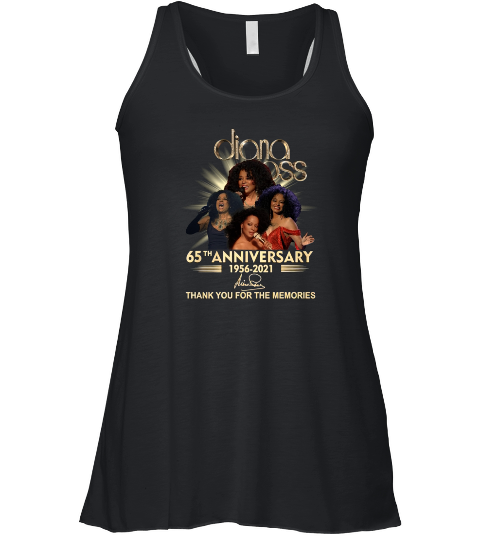 Diana Ross 65th anniversary 1956 to 2021 thank you for the memories signature Women's Flowy Tank Top