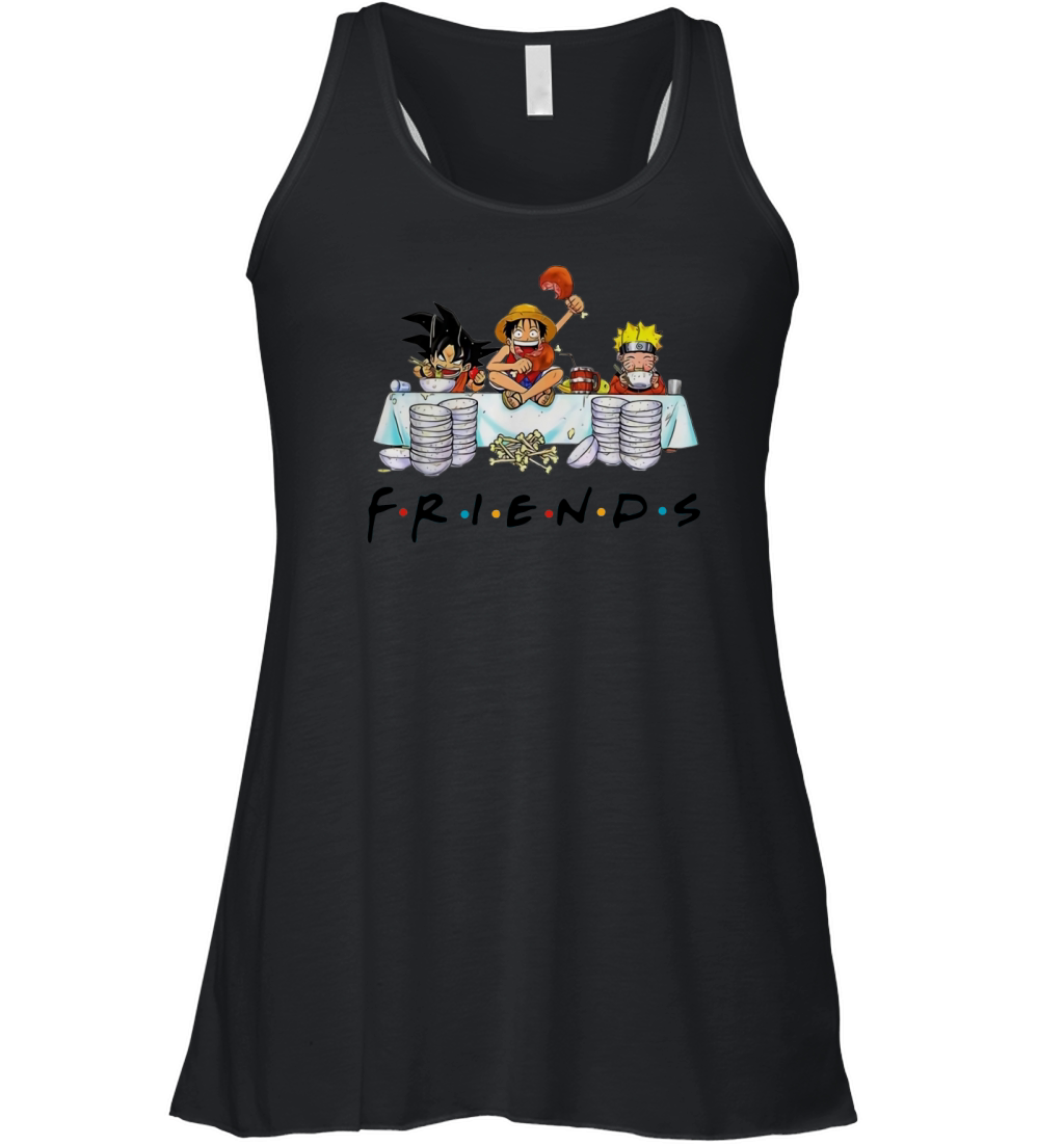 Friends Son Goku Naruto Luffy Women's Flowy Tank Top