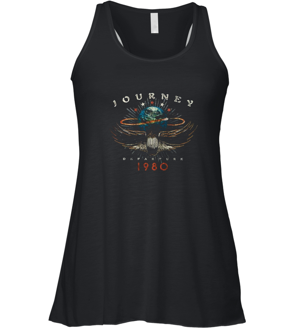 Journey Rock Band Music Group Departure 1980 Women's Flowy Tank Top