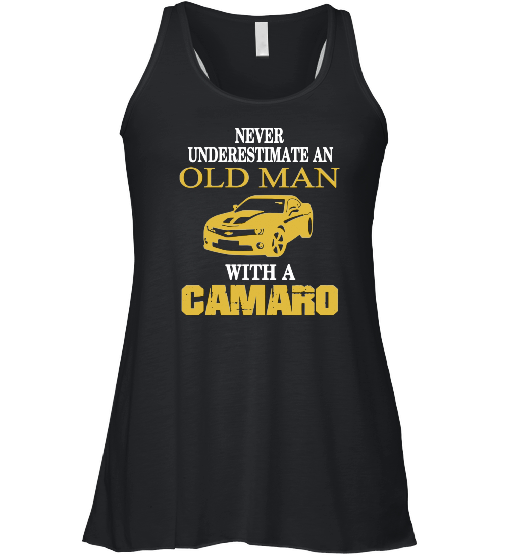 OLD MAN WITH CAMARO T-Shirt Women's Flowy Tank Top