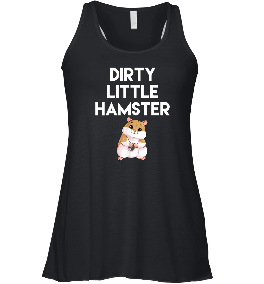 Dirty Little Hamster Cute Hamster Picture Women's Flowy Tank Top