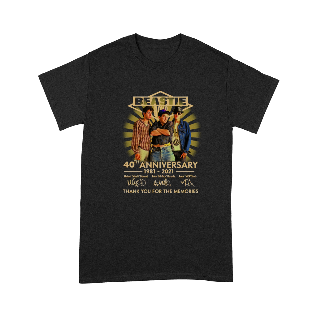 Beastie Boys 40th Anniversary 1981 2021 Thank You For The Memories Signatures Premium T-shirt