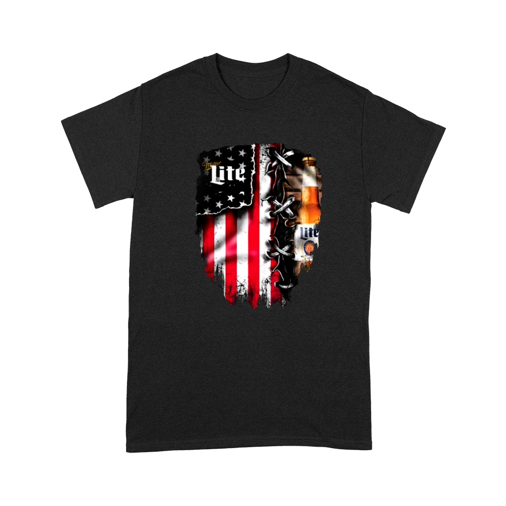 Miller Lite inside American flag shirt Premium T-shirt
