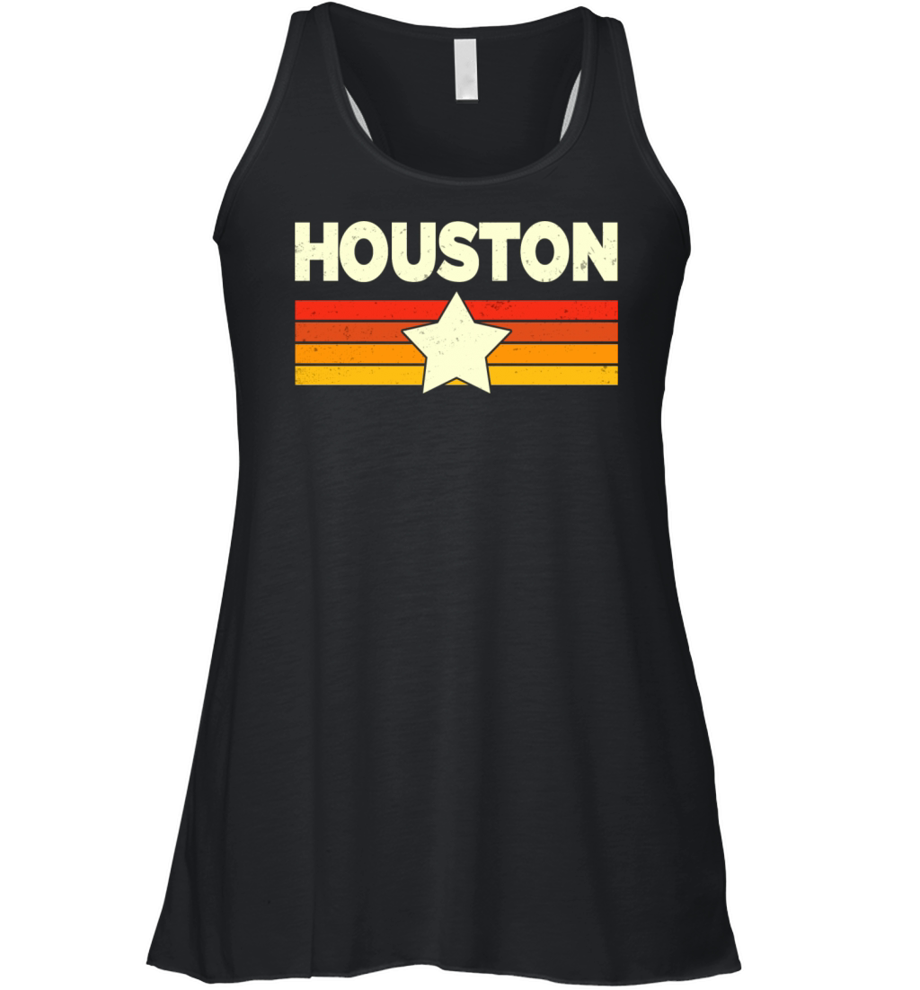 Houston Shirt Retro Vintage Houston Women's Flowy Tank Top