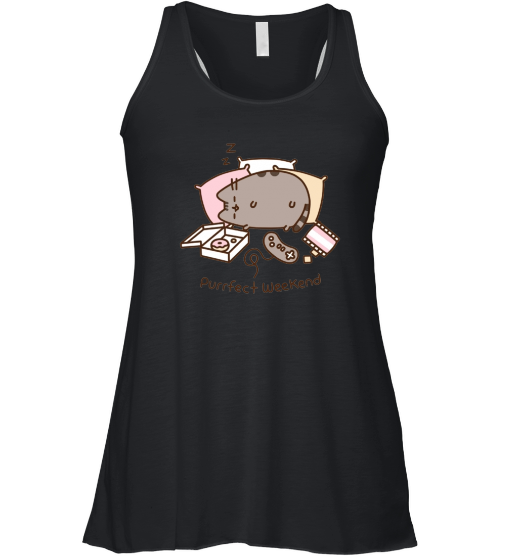 Pusheen Purrfect Weekend T-Shirt Women's Flowy Tank Top