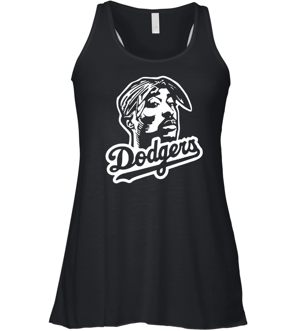 Tupac Shakur. • Los Angeles • Baseball • Dodgers • t-shirt Women's Flowy Tank Top