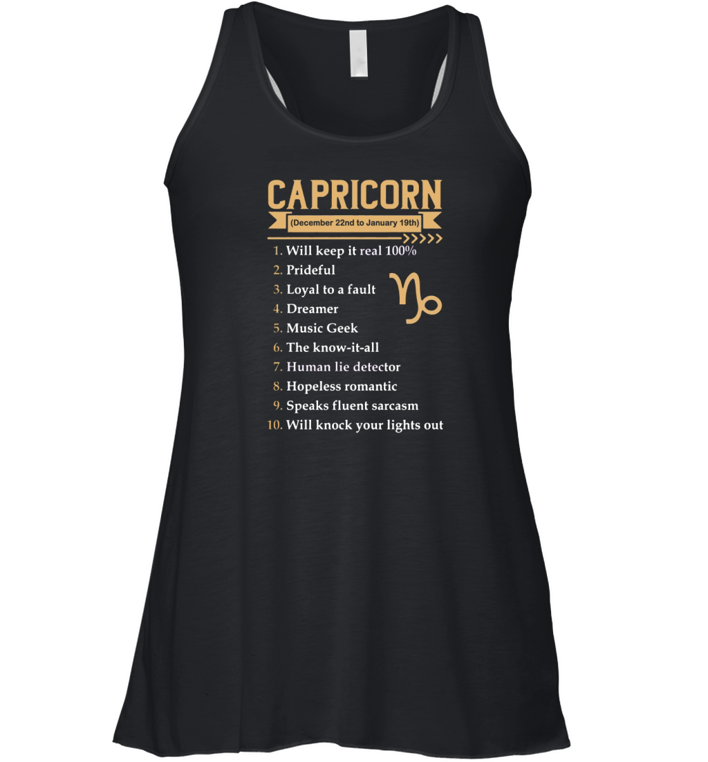CAPRICORN Women's Flowy Tank Top