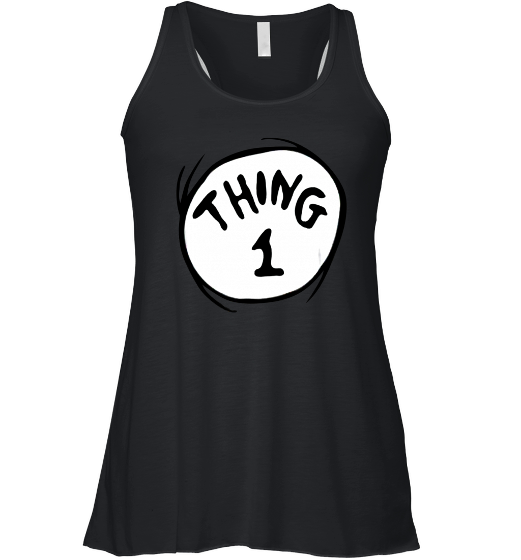 Dr Seuss Thing 1 Emblem RED Women's Flowy Tank Top