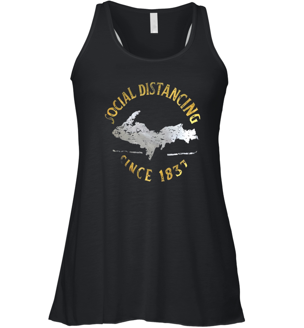 Social distancing since 1837 vintage Women's Flowy Tank Top