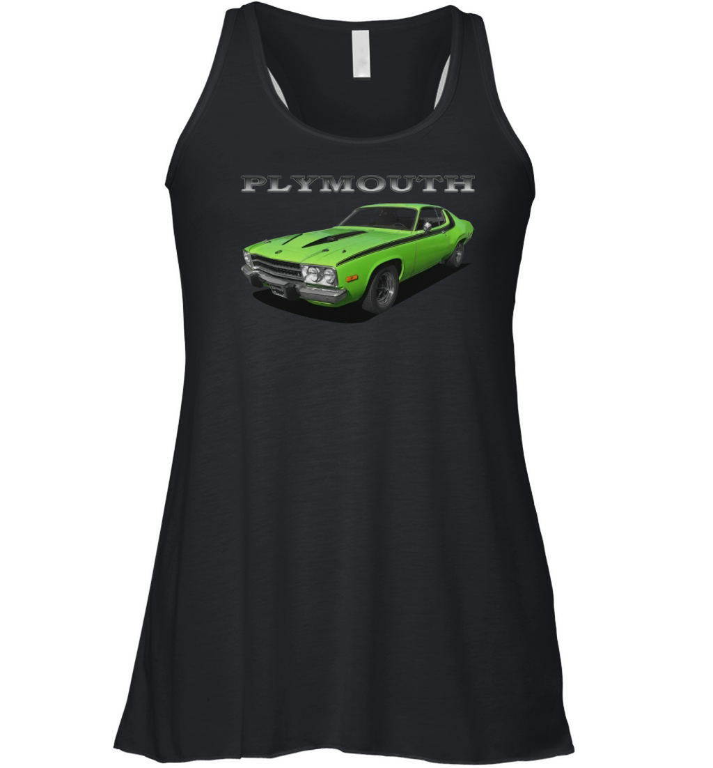 1973 Plymouth Road Runner Green Women's Flowy Tank Top
