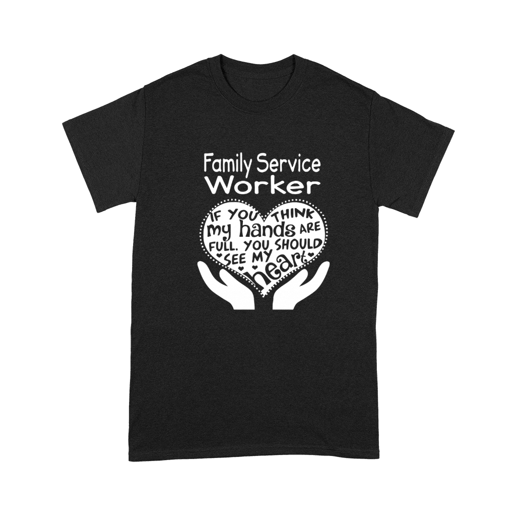 Family Service Worker Full Heart Job Premium T-shirt