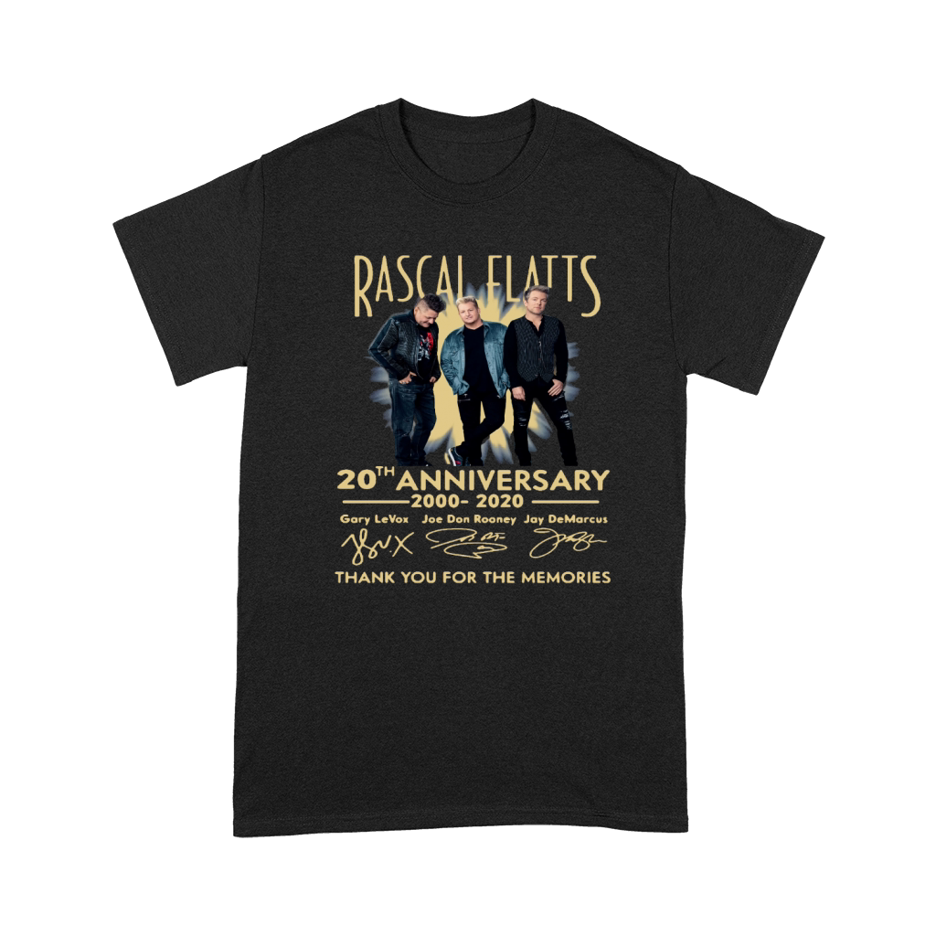 Rascal Flatts Band 20th Anniversary 2000-2020 Signature shirt Premium T-shirt