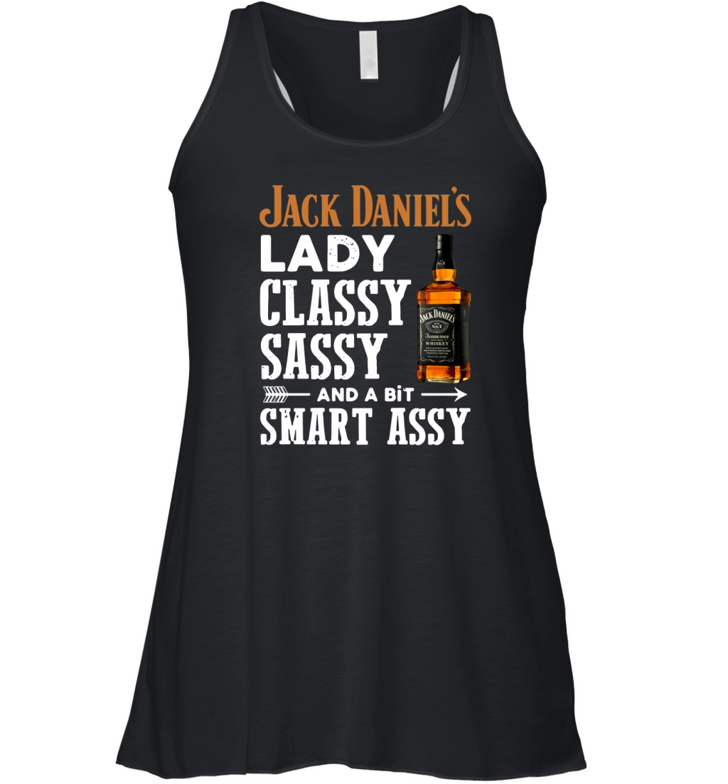 Jack Daniel's lady classy sassy and a bit smart assy shirt Women's Flowy Tank Top