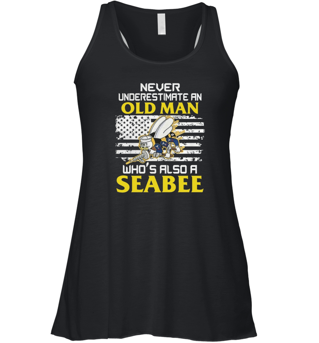 NAVY SEABEE VETERAN TSHIRT Women's Flowy Tank Top