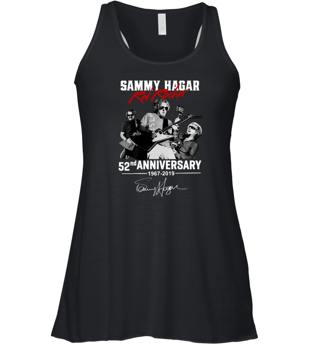 Sammy Hagar The Red Rocker 52nd anniversary 1967-2019 signature shirt Women's Flowy Tank Top