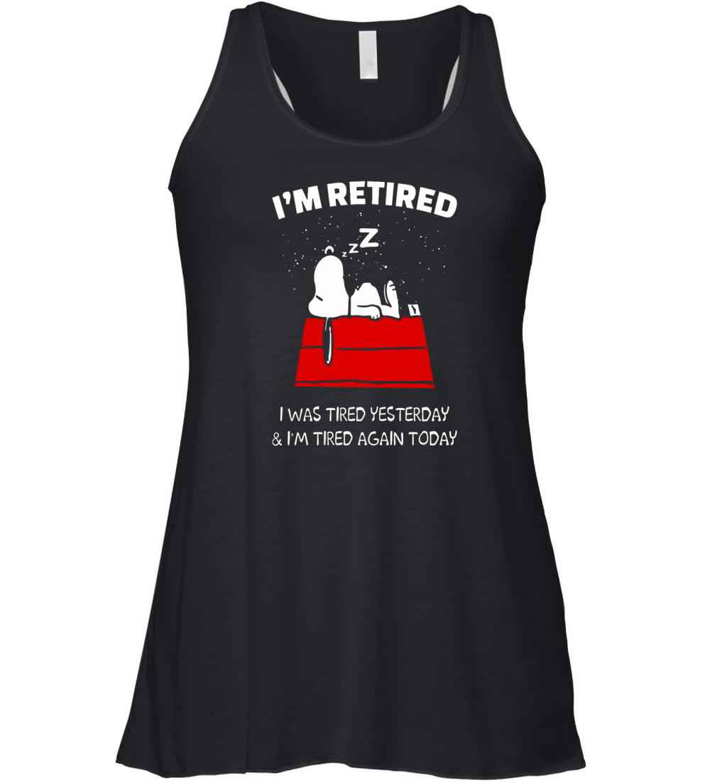 Snoopy Retired Shirt Women's Flowy Tank Top