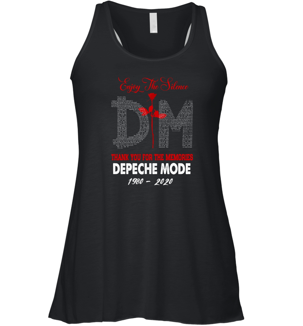 Enjoy the silence thank you for the memories Depeche Mode Women's Flowy Tank Top