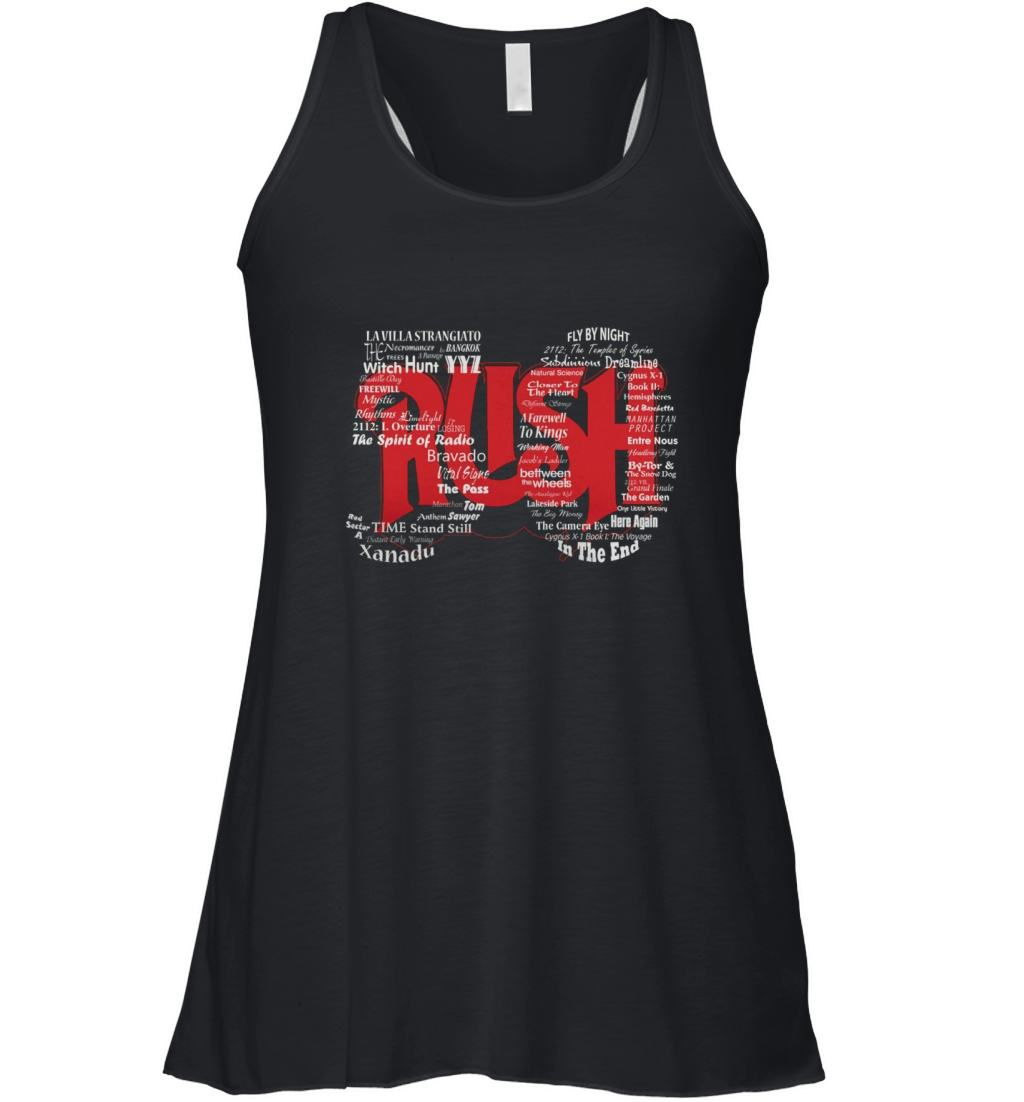 Top 50 songs of Rush band Women's Flowy Tank Top
