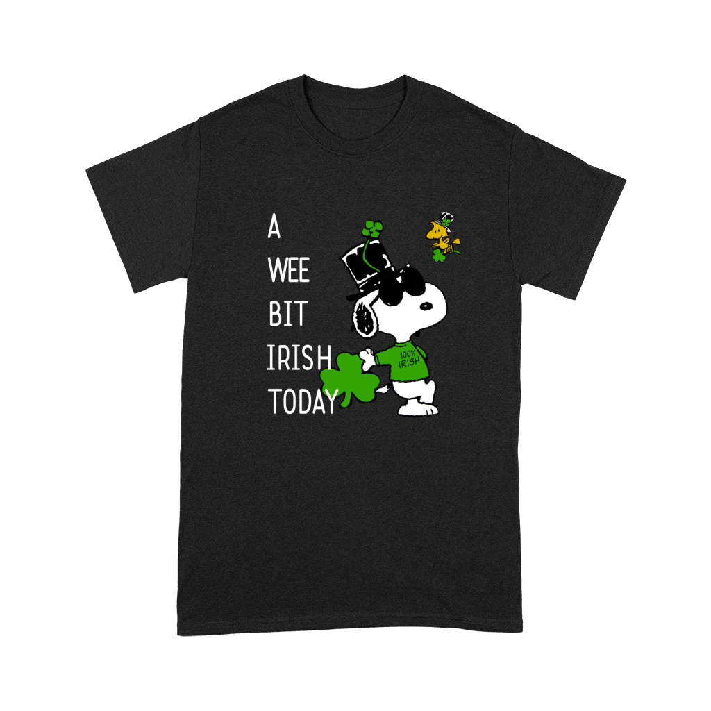 Snoopy A Wee Bit Irish Today Shamrock St. Patrick’s Day shirt Premium T-shirt