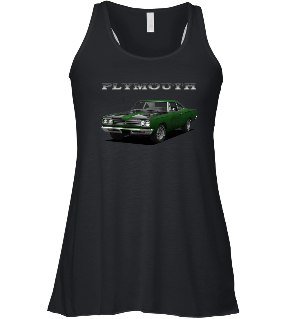 1969 Plymouth Road Runner Green Women's Flowy Tank Top