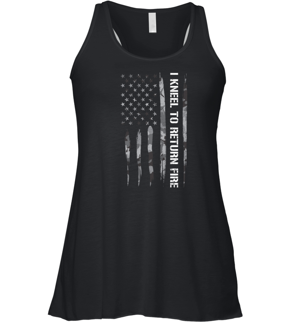 I Kneel To Return Fire Women's Flowy Tank Top
