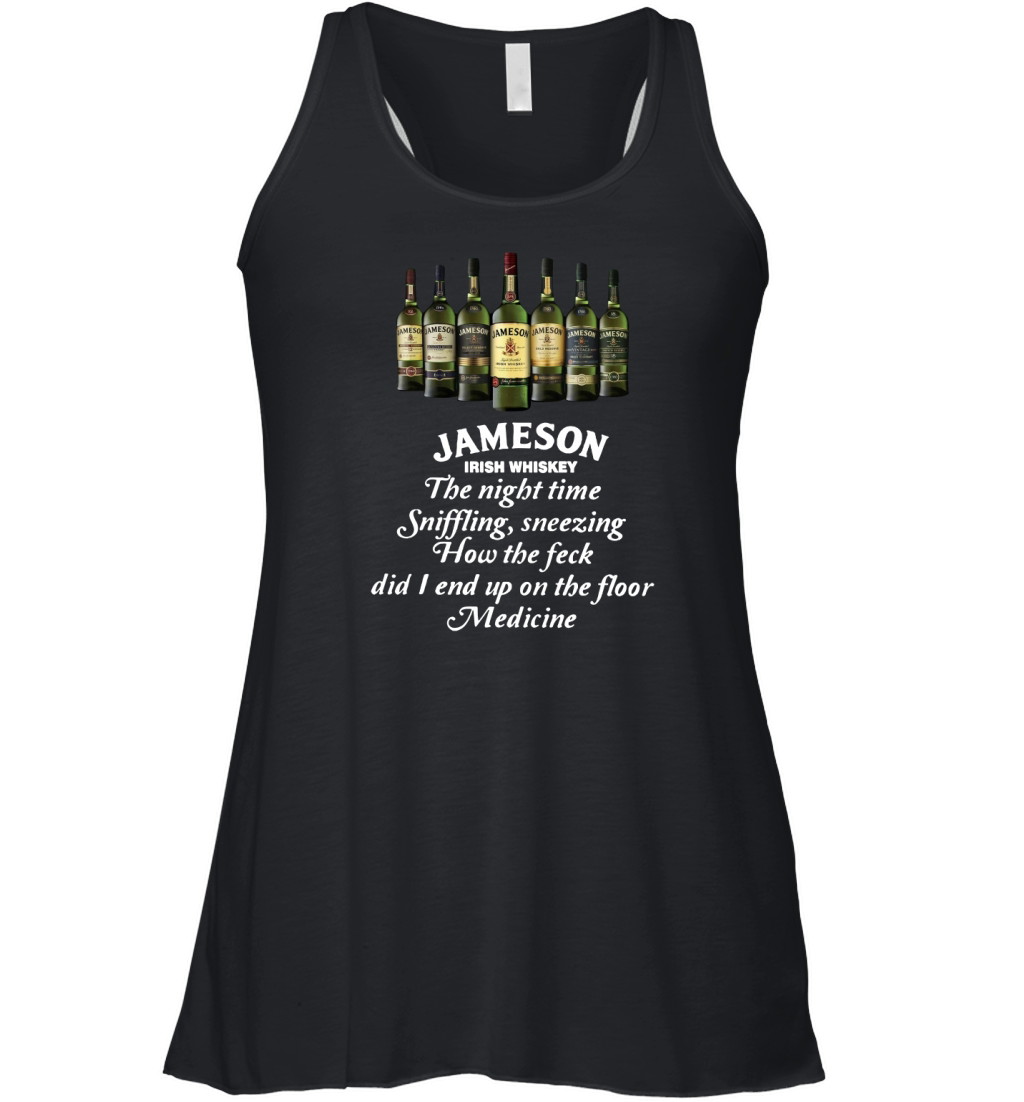 Jameson irish whiskey the nighttime sniffling sneezing shirt Women's Flowy Tank Top