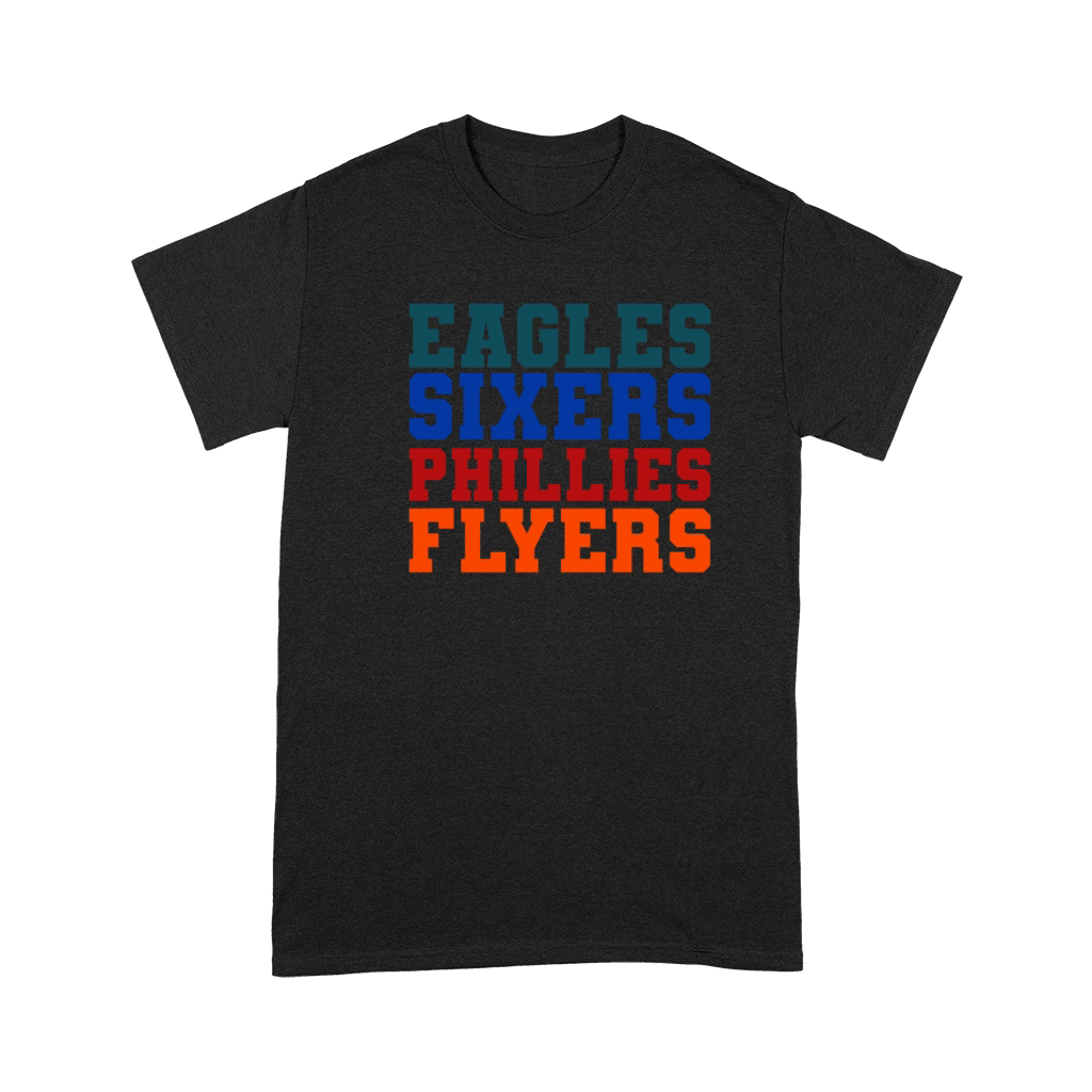 Retro Vintage Eagles Sixers Phillies Flyers Premium T-shirt