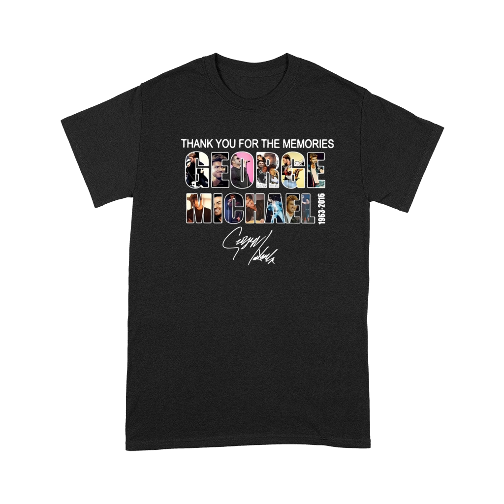 Thank you for the memories George Michael 1963-2016 signature shirt Premium T-shirt