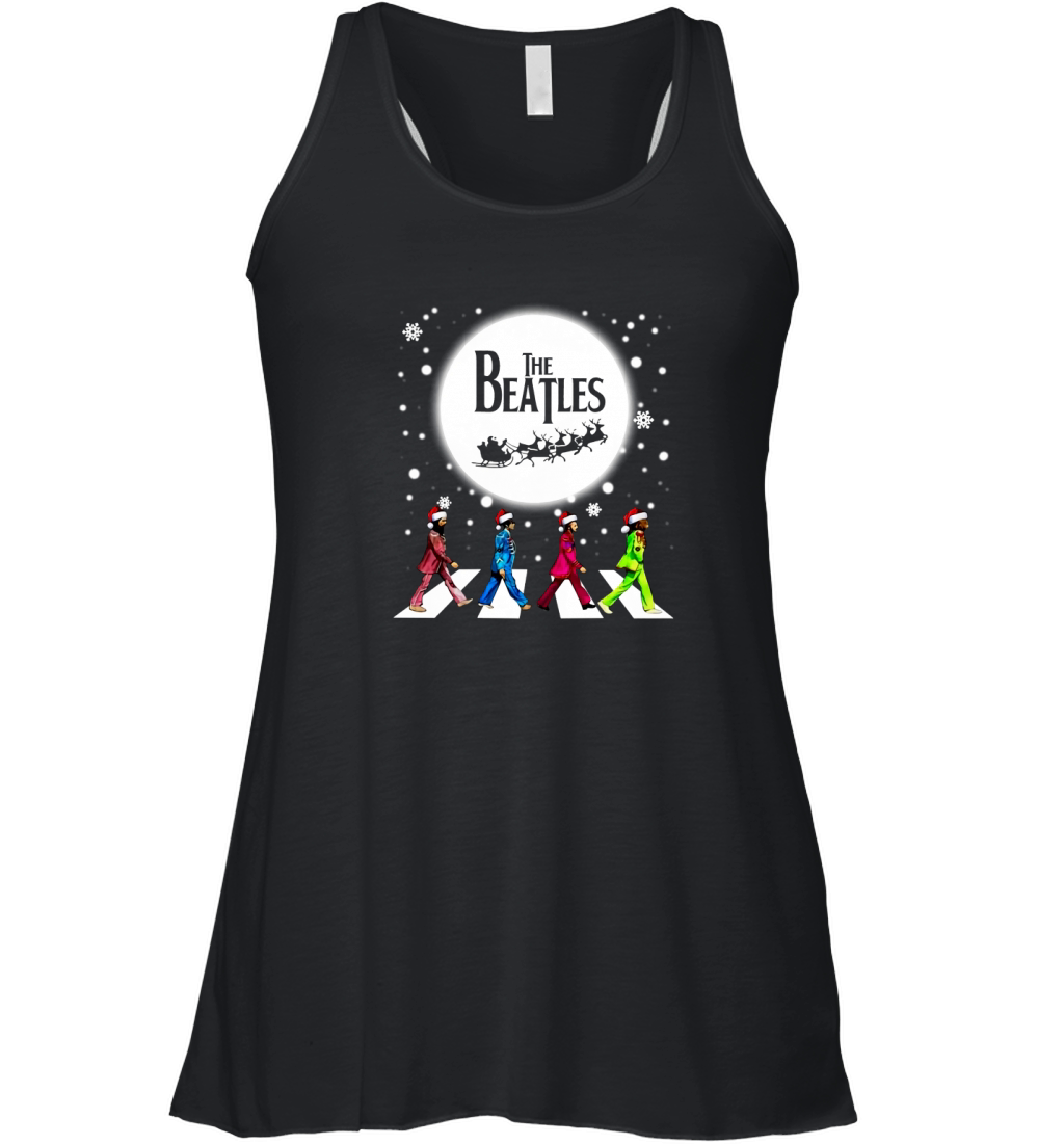 BEATLES CHRISTMAS  ABBEY ROAD Women's Flowy Tank Top