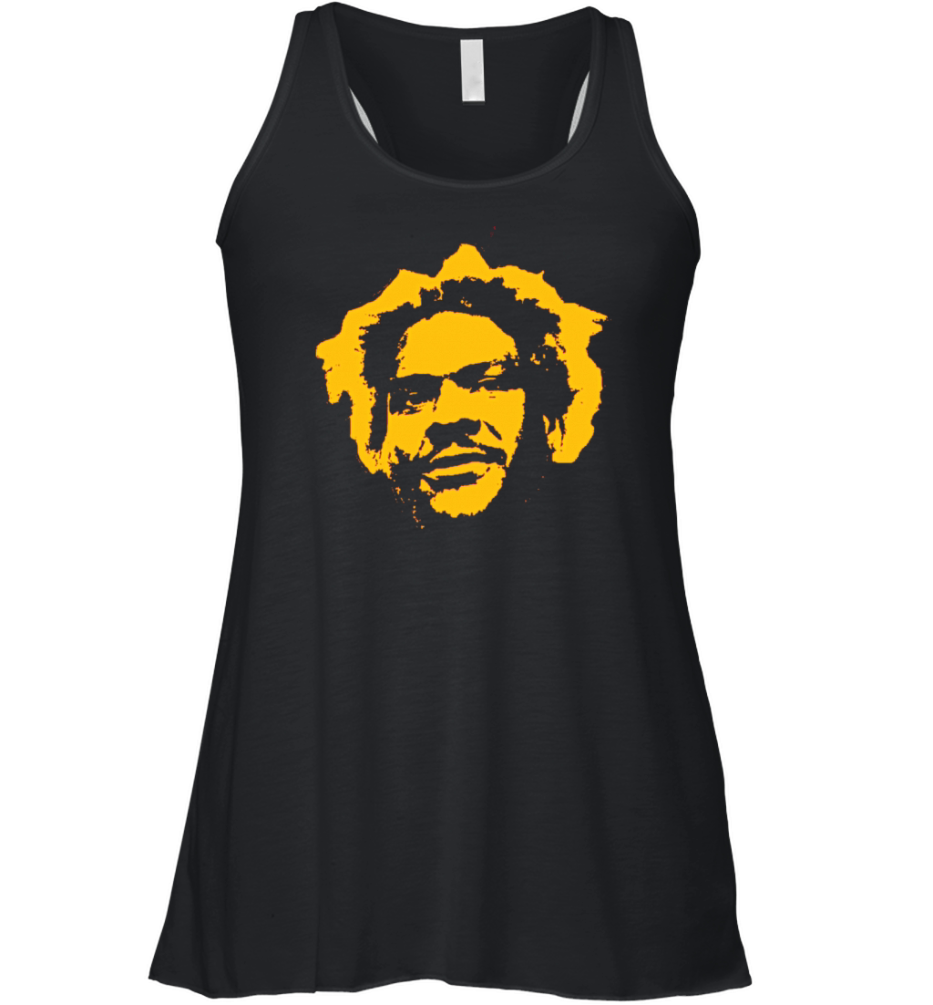 Frank Clark Face Silhouette Football Fan Women's Flowy Tank Top